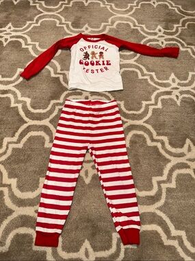 The Children's Place Red & White 'Official Cookie Tester' Pajama Set
